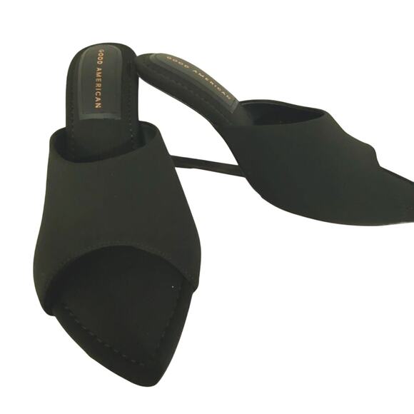 Good American Clear Wedge Sandal Neoprene Open Toe Size 8.5 GA368N-X New in Box - Picture 3 of 16